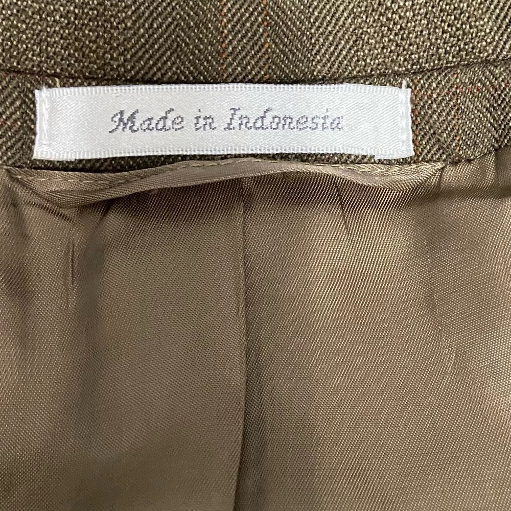 LAUREN RALPH LAUREN 100% Wool Herringbone Blazer Sport Coat Mens 44R Brown/Taupe - Picture 7 of 14